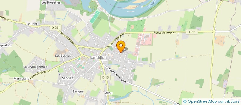 localisation de l'entreprise CO GESTION  SANDILLON