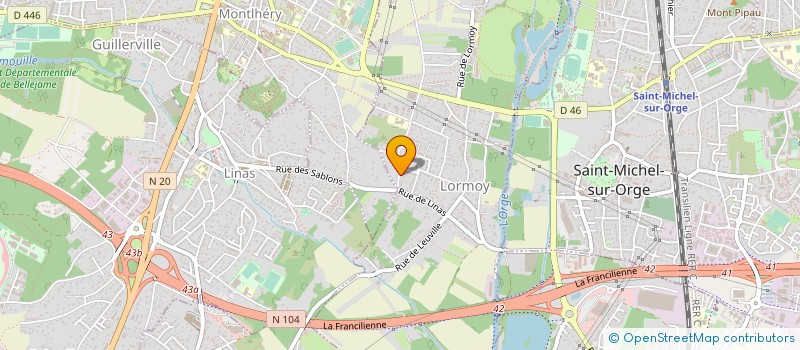 localisation de l'entreprise CO'GESTION & FACTURATION à LONGPONT-SUR-ORGE
