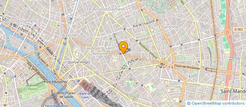 localisation de l'entreprise CO-GRAIN  PARIS 11