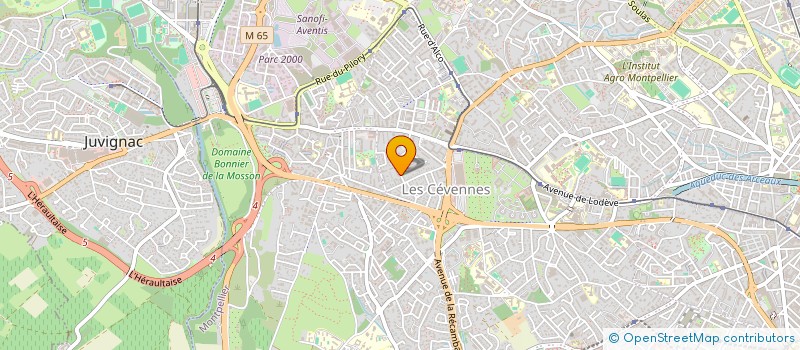 localisation de l'entreprise CO GTL à MONTPELLIER
