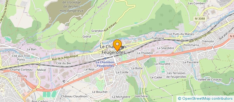 localisation de l'entreprise CO-HERENCE à LE CHAMBON-FEUGEROLLES