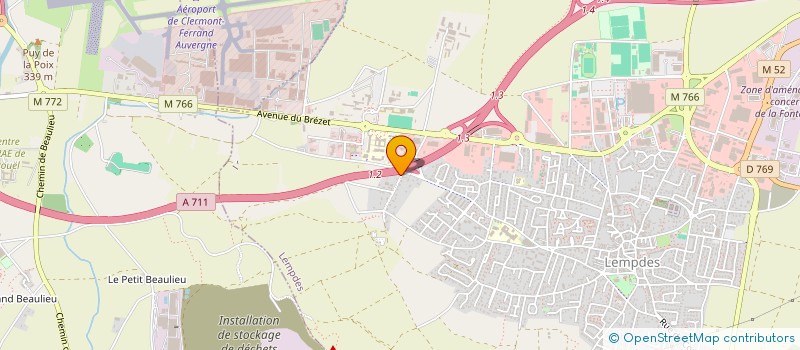 localisation de l'entreprise CO.IMM  LEMPDES