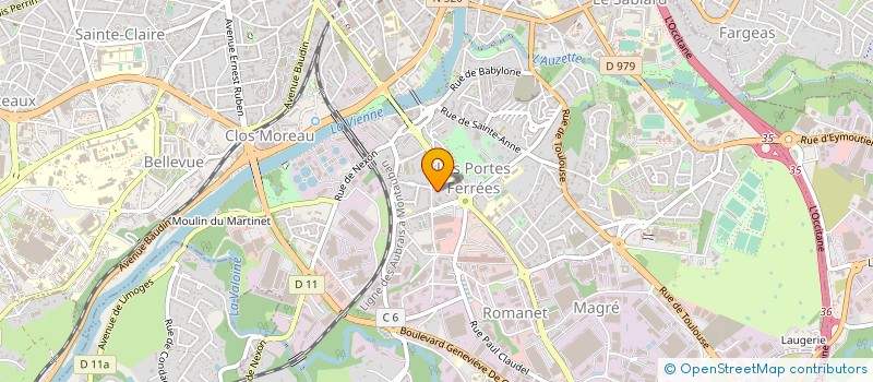 localisation de l'entreprise CO IMM EDISON VENTADOUR à LIMOGES