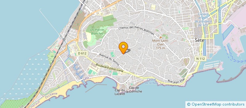localisation de l'entreprise CO IMMO 7 à SETE