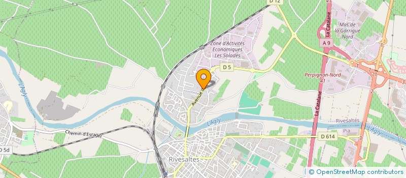 localisation de l'entreprise CO IMMO  RIVESALTES