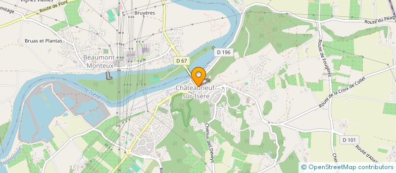 localisation de l'entreprise CO IMMO  CHATEAUNEUF-SUR-ISERE