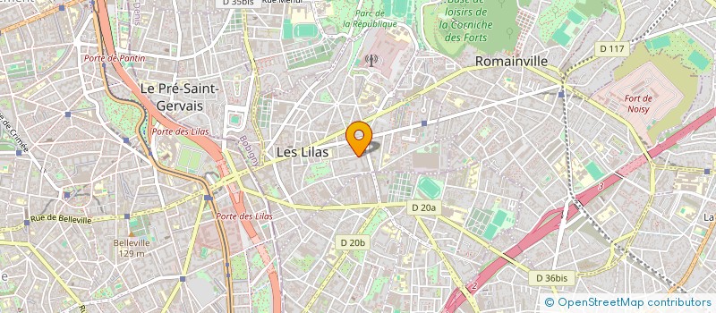 localisation de l'entreprise CO-INCIDENCES à LES LILAS