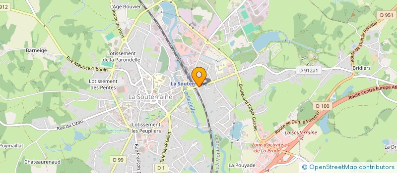 localisation de l'entreprise CO INDIVISION 2 ROUTE DE GUERET à LA SOUTERRAINE