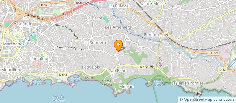 localisation de l'entreprise CO & INNOV  TOULON