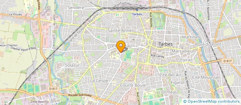 localisation de l'entreprise CO J BUS à TARBES