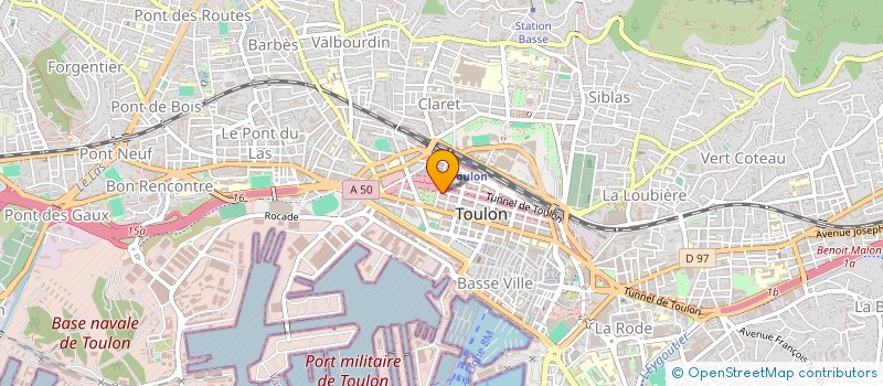 localisation de l'entreprise CO JAC  TOULON