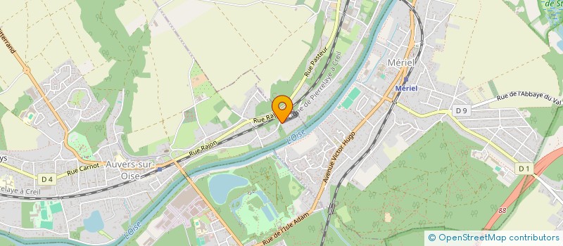 localisation de l'entreprise CO&JU.FAM  AUVERS-SUR-OISE