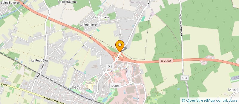 localisation de l'entreprise CO & L'EAU à CHECY