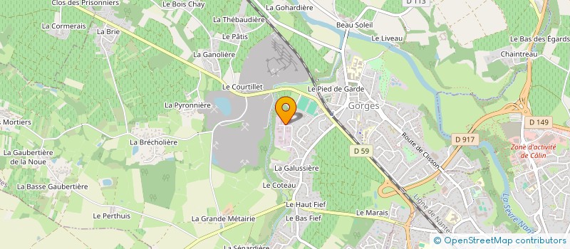 localisation de l'entreprise CO'LIBRI à GORGES