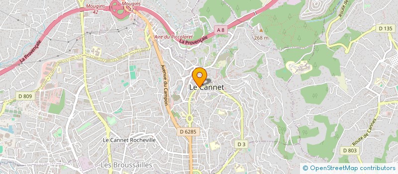 localisation de l'entreprise CO.MA.RE CONSTR MACON REHABILITATION à LE CANNET