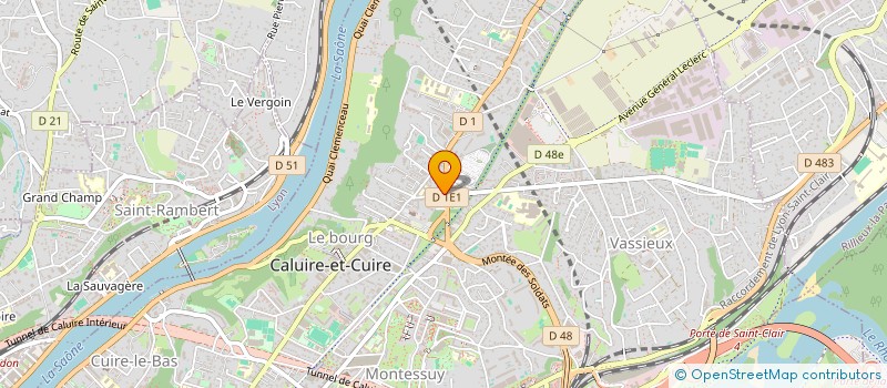 localisation de l'entreprise CO-MARK  CALUIRE-ET-CUIRE