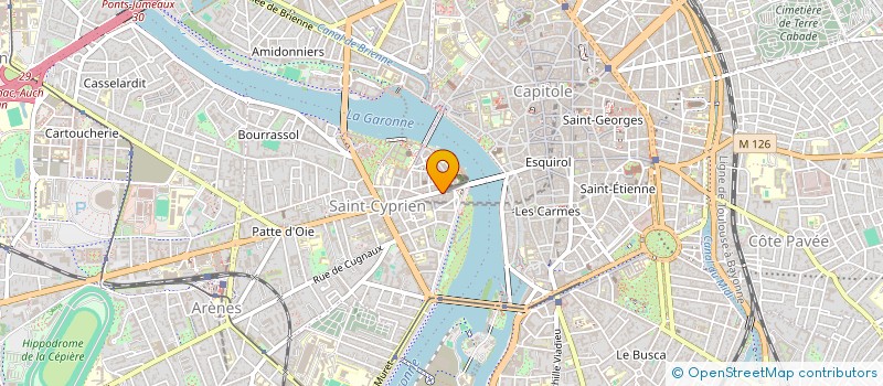 localisation de l'entreprise CO-MUSIQUER, THERAPIE PAR LE SONORE ET LE VERBAL  TOULOUSE