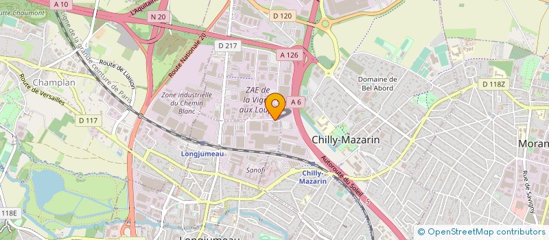 localisation de l'entreprise CO-ORDO à LONGJUMEAU