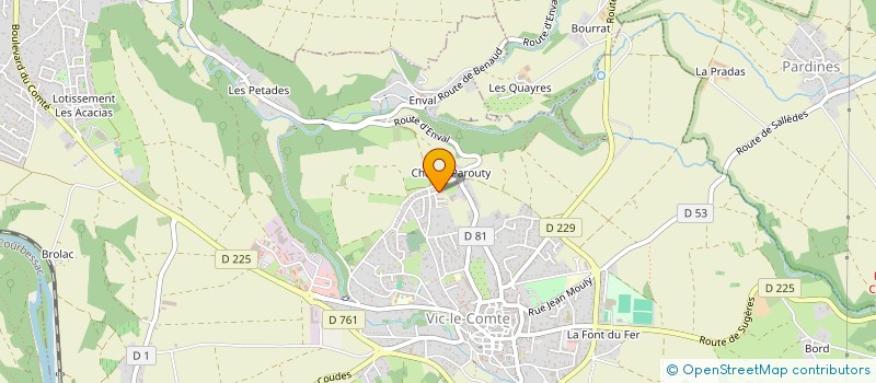 localisation de l'entreprise CO-OTTER  VIC-LE-COMTE