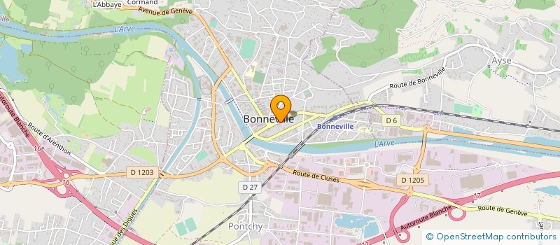 localisation de l'entreprise CO & PAC  BONNEVILLE