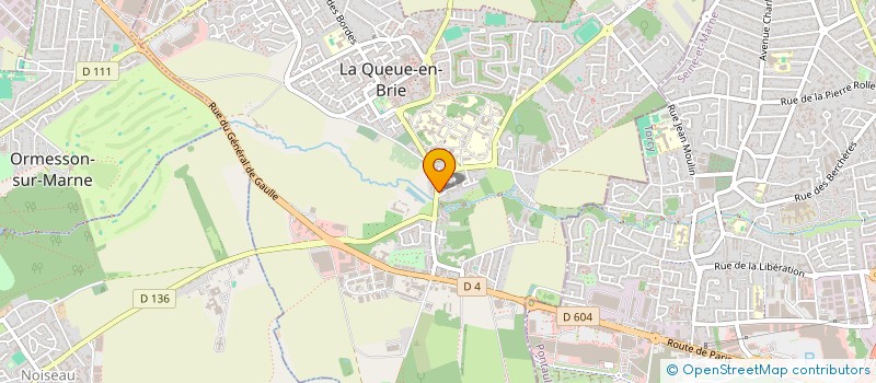 localisation de l'entreprise CO'PAIN CAUDACIEN  LA QUEUE-EN-BRIE