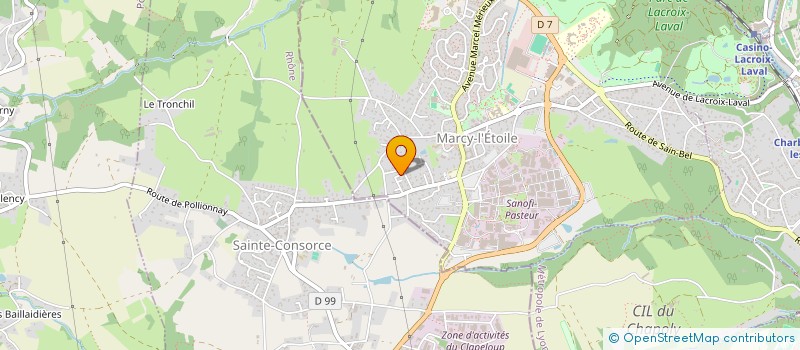 localisation de l'entreprise CO'PALE  MARCY-L'ETOILE