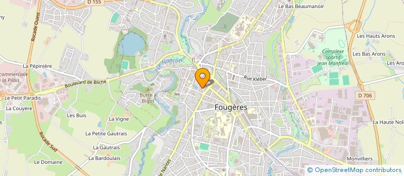 localisation de l'entreprise CO PRO 34 RUE DU TRIBUNAL  FOUGERES