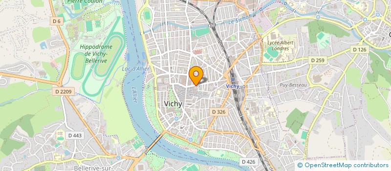 localisation de l'entreprise CO PROPRIETE 10 RUE DE PARIS  VICHY