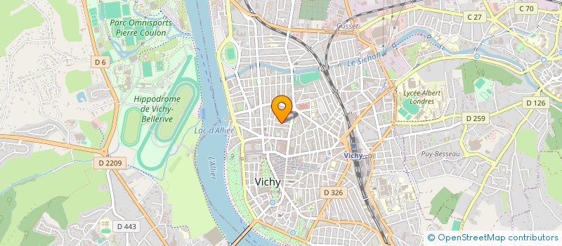 localisation de l'entreprise CO PROPRIETE 11 RUE DE LA PAIX  VICHY