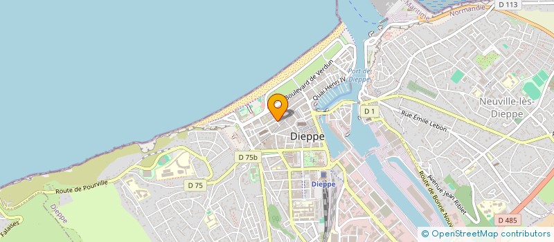 localisation de l'entreprise CO PROPRIETE 14 18 RUE DE LA MORINIERE  DIEPPE