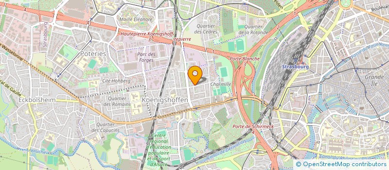 localisation de l'entreprise CO PROPRIETE 22 RUE GEROLDSECK à STRASBOURG