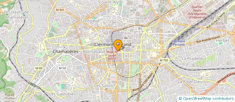 localisation de l'entreprise CO-PROPRIETE 28 RUE LATOUR D AUVERGNE  CLERMONT-FERRAND