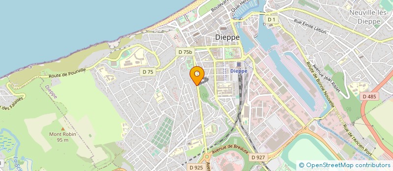 localisation de l'entreprise CO PROPRIETE 54 AVENUE GAMBETTA  DIEPPE