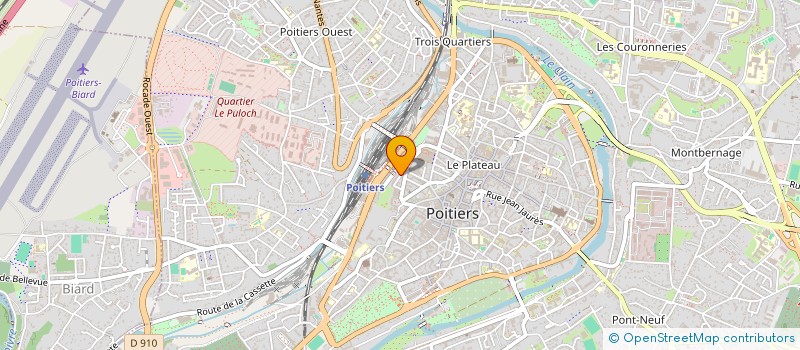 localisation de l'entreprise CO-PROPRIETE 6 R THIBAUDEAU  POITIERS