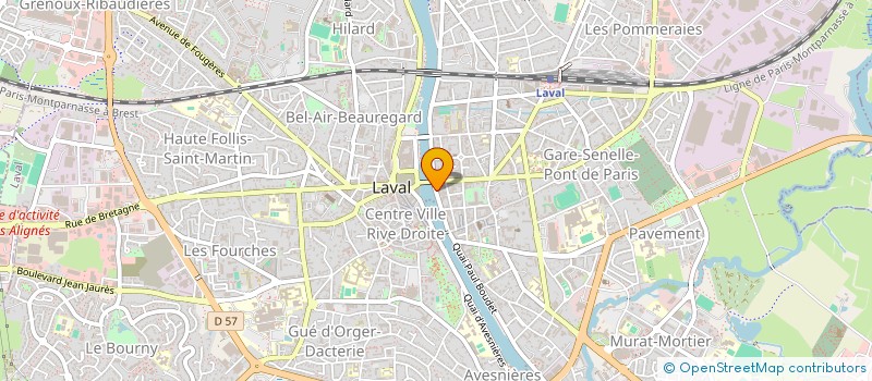 localisation de l'entreprise CO PROPRIETE 7 ET9 QUAI SADI CARNOT à LAVAL