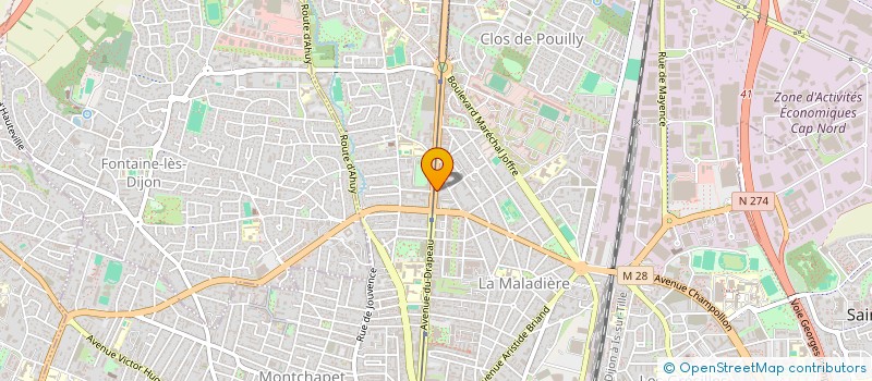 localisation de l'entreprise CO-PROPRIETE CHATEAUBRIAND DRAPEAU  DIJON