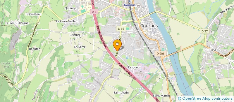 localisation de l'entreprise CO-PROPRIETE DES SEPT FONTAINES à TOURNUS