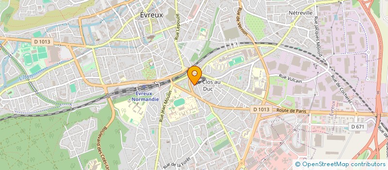 localisation de l'entreprise CO-PROPRIETE DU 17 ET 21  EVREUX