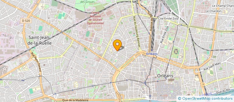 localisation de l'entreprise CO PROPRIETE DU 46 RUE DU ML FOCH à ORLEANS
