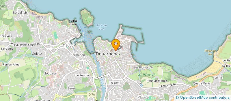 localisation de l'entreprise CO PROPRIETE EUGENE POTTIER  DOUARNENEZ