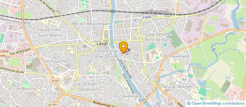 localisation de l'entreprise CO PROPRIETE LE COEUDEVEZ à LAVAL