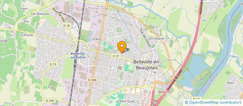 localisation de l'entreprise CO PROPRIETE LE PANORAMIC  BELLEVILLE-EN-BEAUJOLAIS