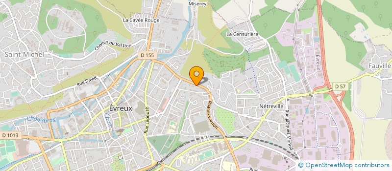 localisation de l'entreprise CO-PROPRIETE RES DU PARC N 108  EVREUX