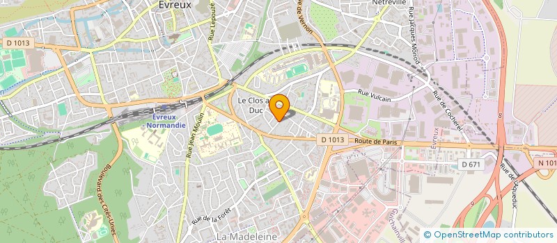 localisation de l'entreprise CO-PROPRIETE RES LE CLOS AU DUC N 113  EVREUX