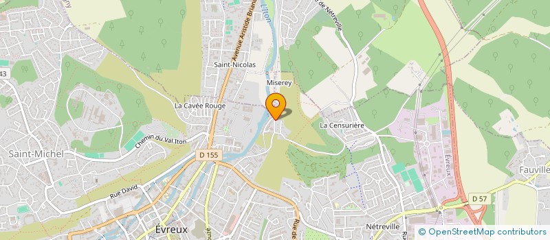 localisation de l'entreprise CO-PROPRIETE RES LES MARRONNIERS N 107  EVREUX