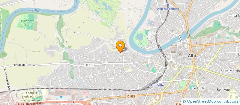 localisation de l'entreprise CO PROPRIETE RESIDENCE LA FONTAINE  ALBI