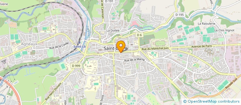 localisation de l'entreprise CO PROPRIETE THORAVAL FRANCOISE RENE  SAINT-LO