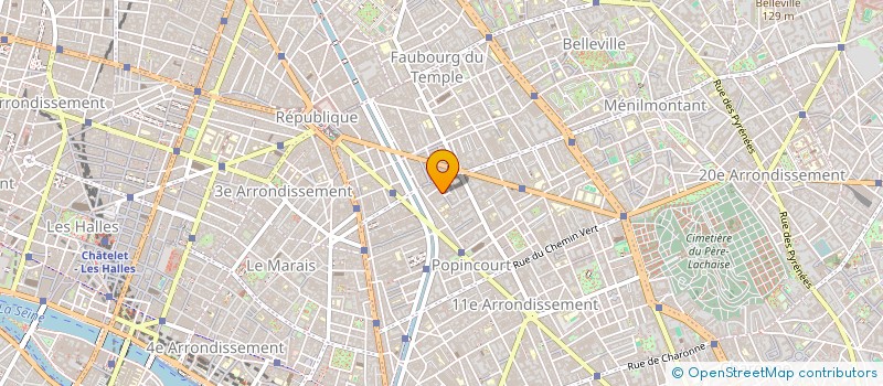 localisation de l'entreprise CO RA CO SARL  PARIS