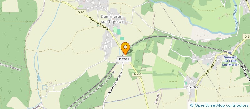 localisation de l'entreprise CO RE BAT à DAMMARTIN-SUR-TIGEAUX