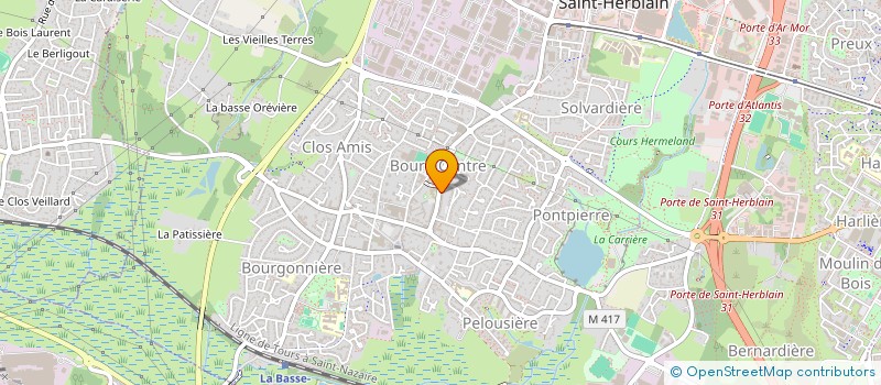 localisation de l'entreprise CO-RE-BAT CONSTRUCTIONS  SAINT-HERBLAIN